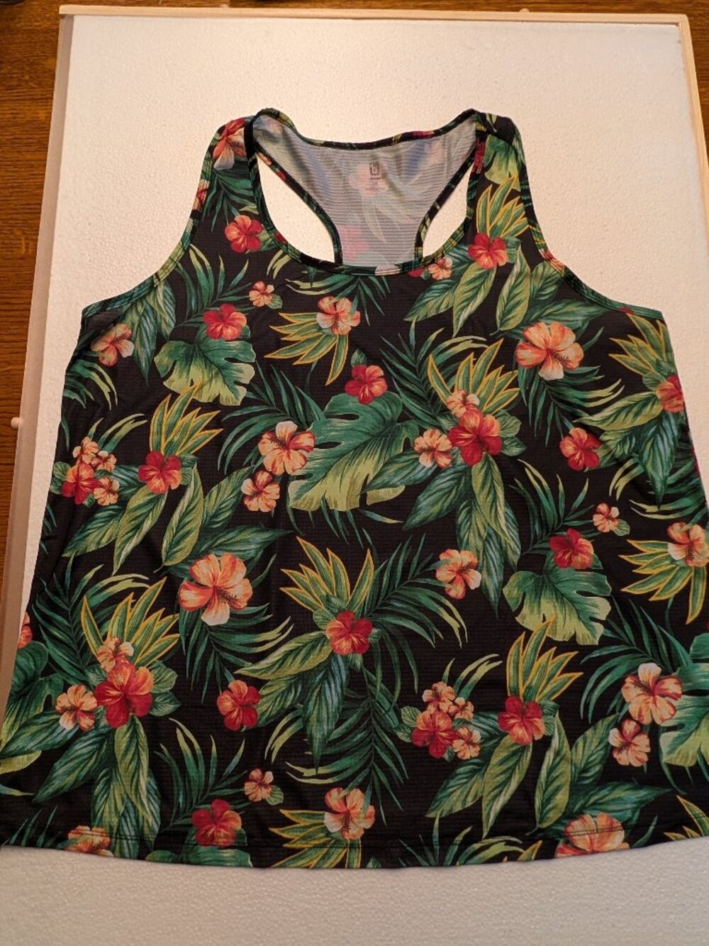 Women's Hawaiian Print Tank - Size 1X